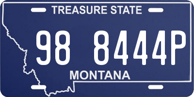 MT license plate 988444P