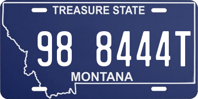 MT license plate 988444T