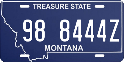 MT license plate 988444Z