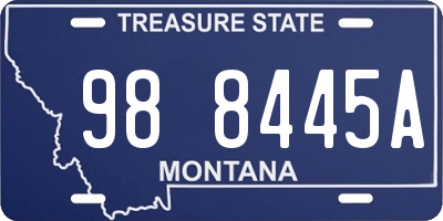 MT license plate 988445A