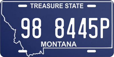 MT license plate 988445P