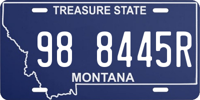 MT license plate 988445R