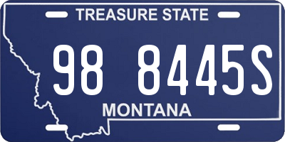 MT license plate 988445S