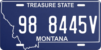 MT license plate 988445V