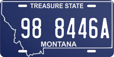 MT license plate 988446A