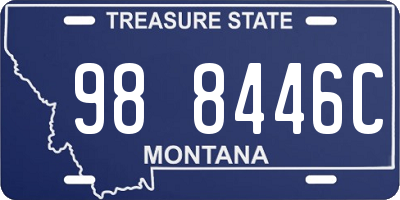 MT license plate 988446C