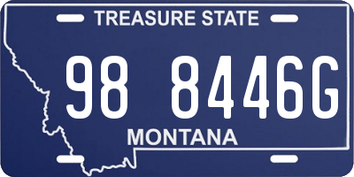 MT license plate 988446G