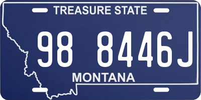MT license plate 988446J