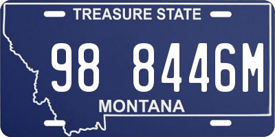 MT license plate 988446M
