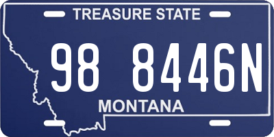 MT license plate 988446N