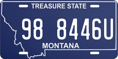 MT license plate 988446U