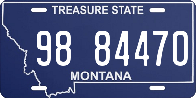 MT license plate 988447O
