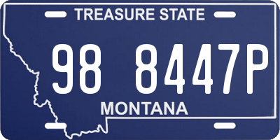 MT license plate 988447P