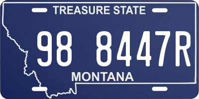 MT license plate 988447R