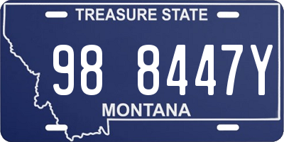 MT license plate 988447Y
