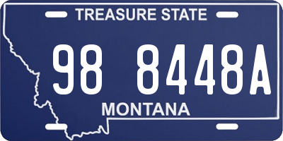 MT license plate 988448A