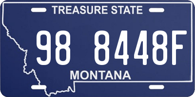 MT license plate 988448F