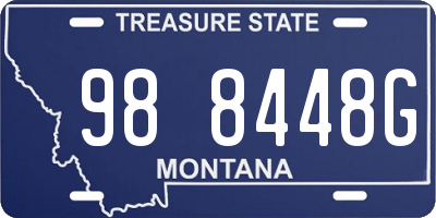 MT license plate 988448G