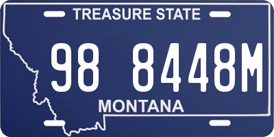 MT license plate 988448M