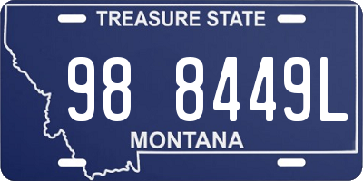 MT license plate 988449L