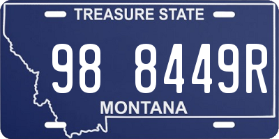 MT license plate 988449R