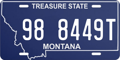 MT license plate 988449T