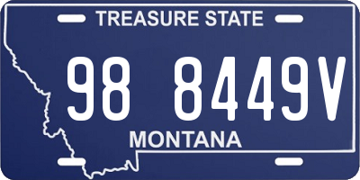 MT license plate 988449V