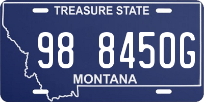 MT license plate 988450G