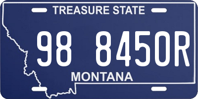MT license plate 988450R