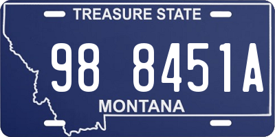 MT license plate 988451A