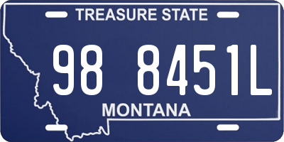 MT license plate 988451L
