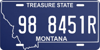MT license plate 988451R