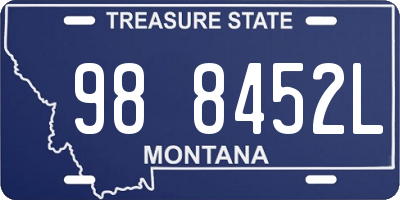 MT license plate 988452L