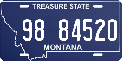 MT license plate 988452O