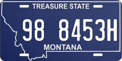 MT license plate 988453H