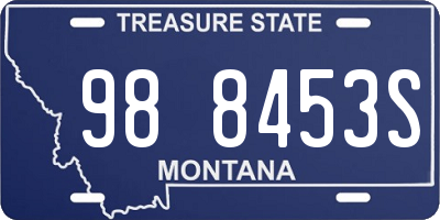 MT license plate 988453S