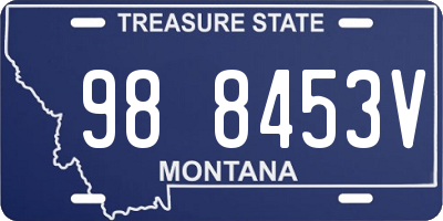 MT license plate 988453V
