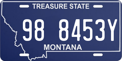 MT license plate 988453Y