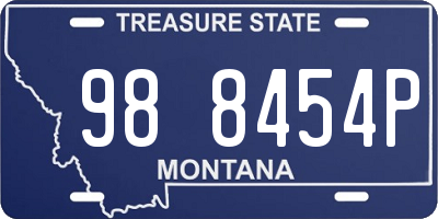 MT license plate 988454P