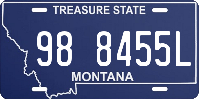 MT license plate 988455L