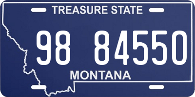 MT license plate 988455O