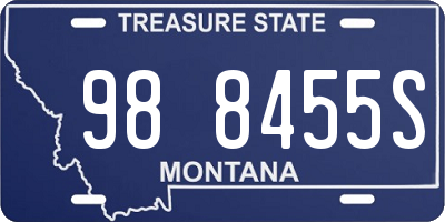 MT license plate 988455S
