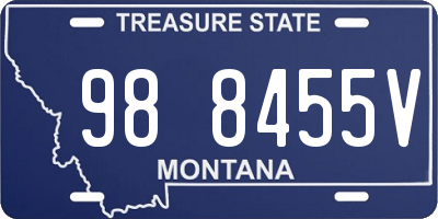 MT license plate 988455V