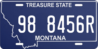 MT license plate 988456R
