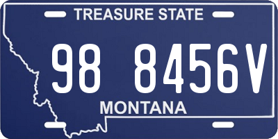 MT license plate 988456V