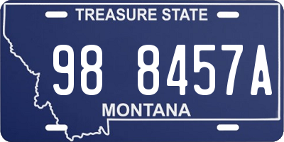 MT license plate 988457A