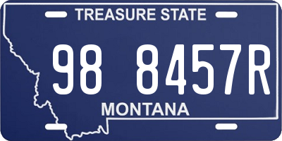 MT license plate 988457R