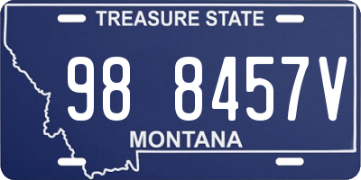 MT license plate 988457V
