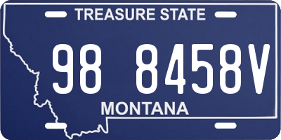 MT license plate 988458V