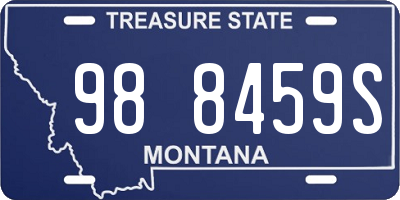 MT license plate 988459S